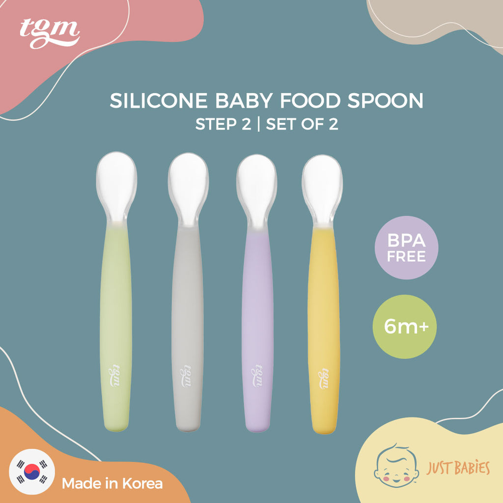 TGM Silicone Baby Self-Feeding Spoon & Fork Set – Just Babies Ph