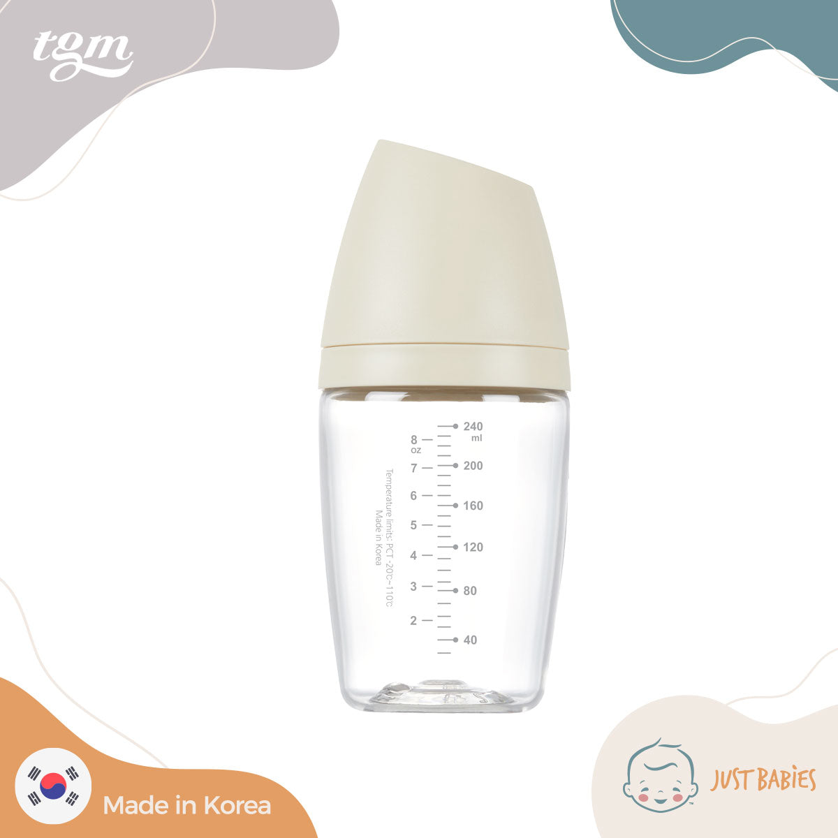 TGM Rice Grain Anti-colic Baby Feeding Bottle (8oz /240ml)