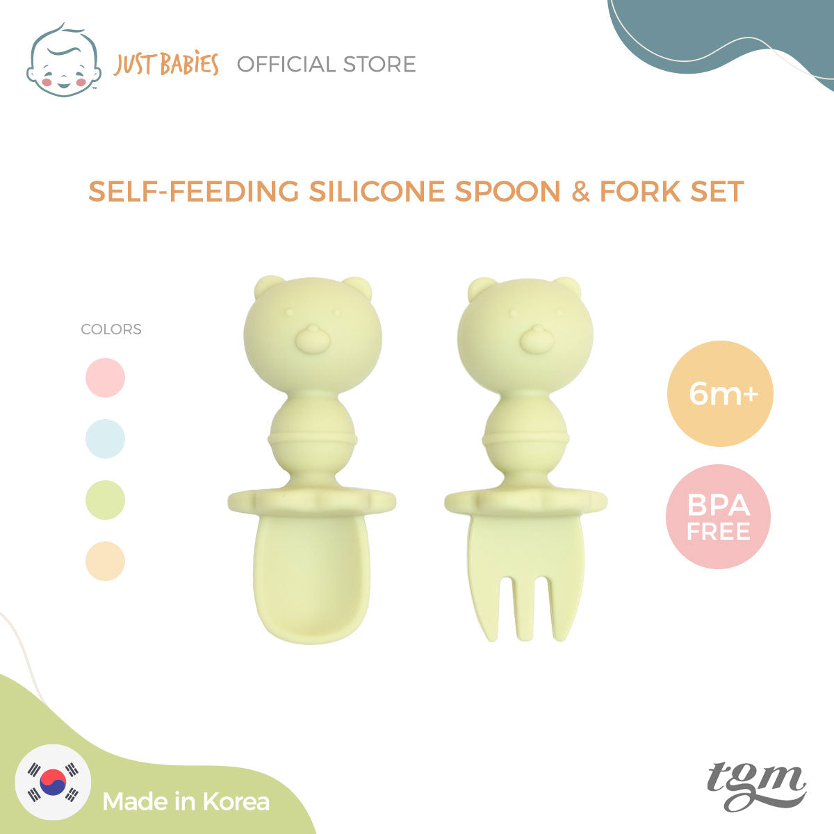 Silicone Baby Feeding Spoon, Baby Self Feeding Spoon