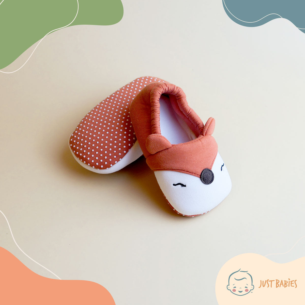 Fox Non-skid Soft Sole Baby Shoes (2 Colors)