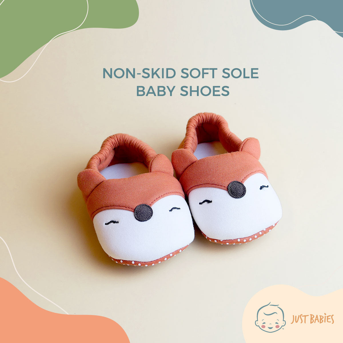 Fox Non-skid Soft Sole Baby Shoes (2 Colors)