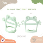 Load image into Gallery viewer, TGM Silicone Frog Wristband Teether with Case
