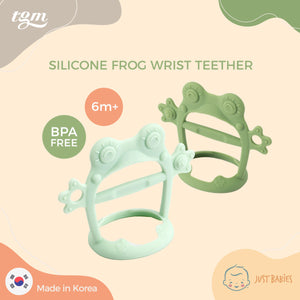 TGM Silicone Frog Wristband Teether with Case