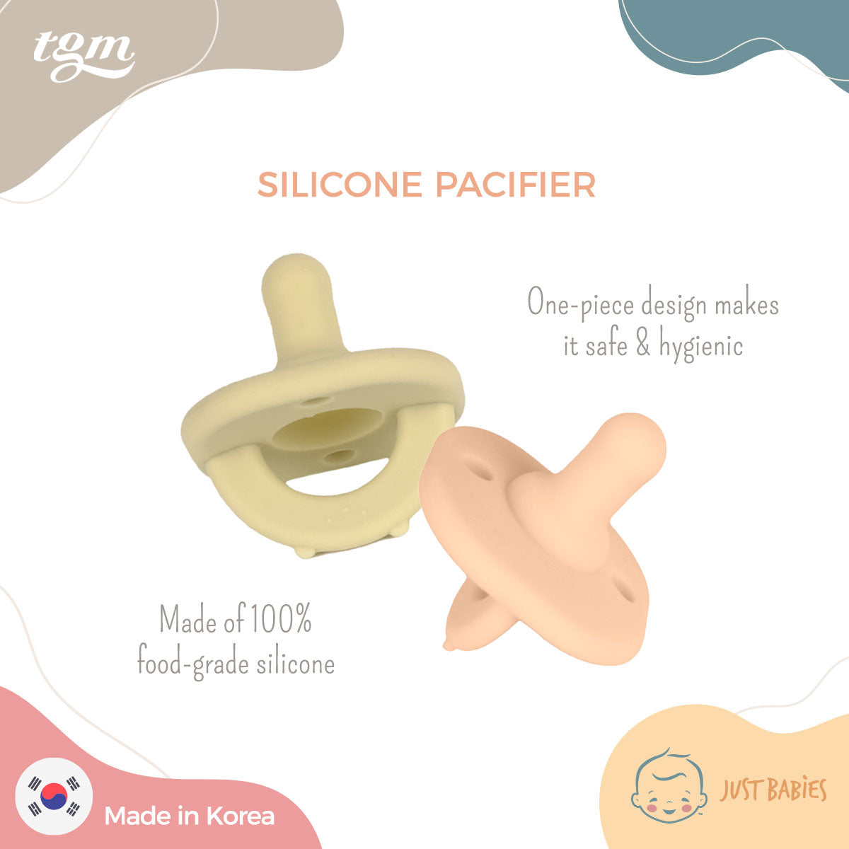 TGM Silicone Pacifier (Pack of 2)